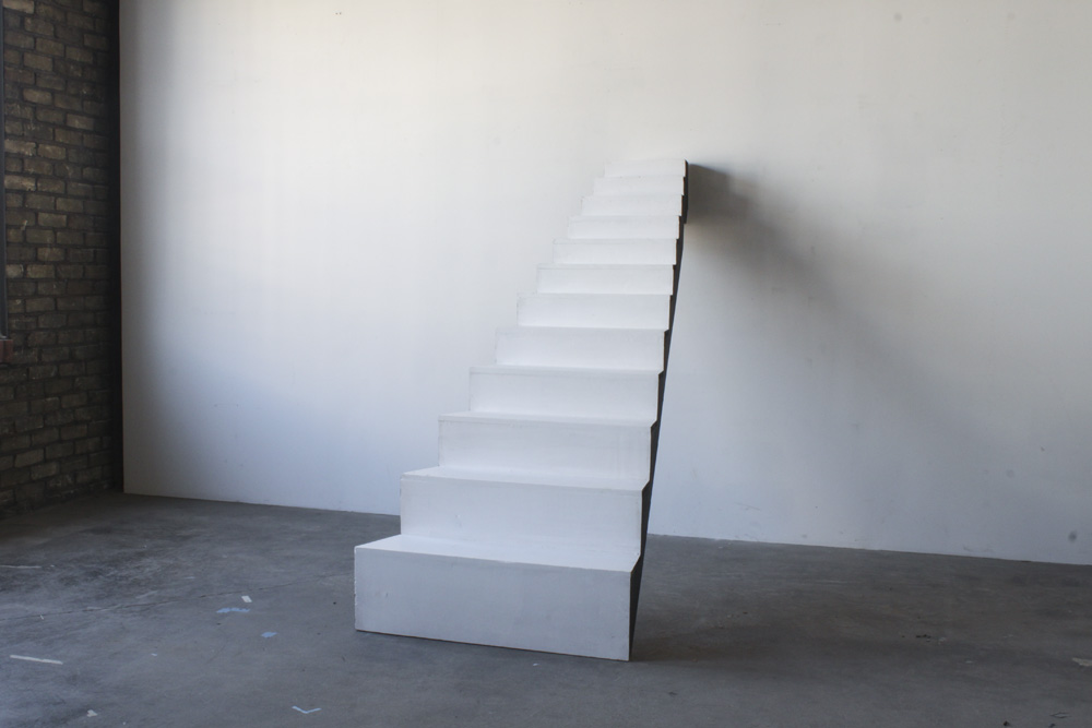 Stairs<br />wood, paint<br />2012